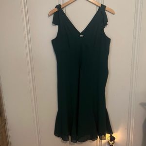 Lace & Mesh forest green dress size L